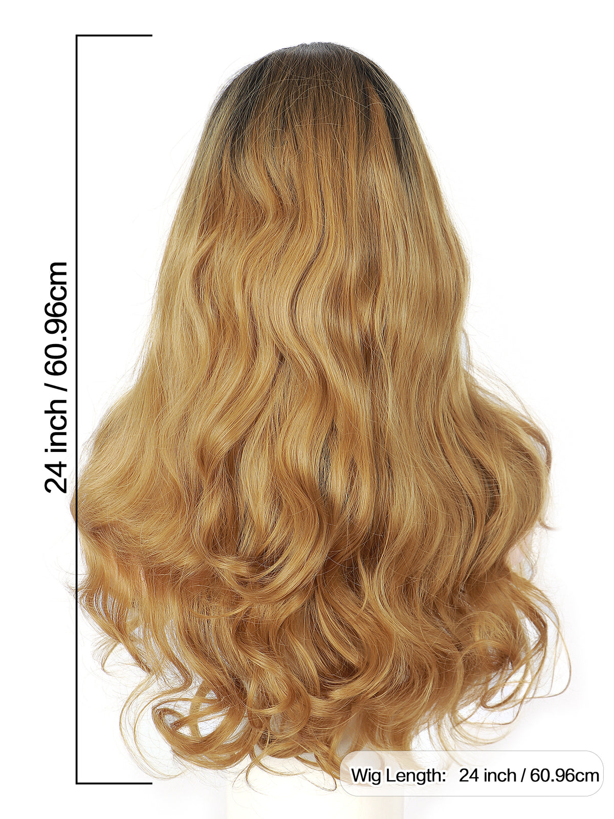 ModeMuse Long Layered Blonde Wig with Curtain Bangs – Synthetic Everyday Fashion Wig 6030X#1T27